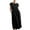Black, variant on Plus Size Summer Dresses For Women 2022 Abaya Dress Cotton Linen Dresses Solid Color Sleeveless Crewneck Loose Vintage Baggy Kaftan Maxi Dress With Pockets
