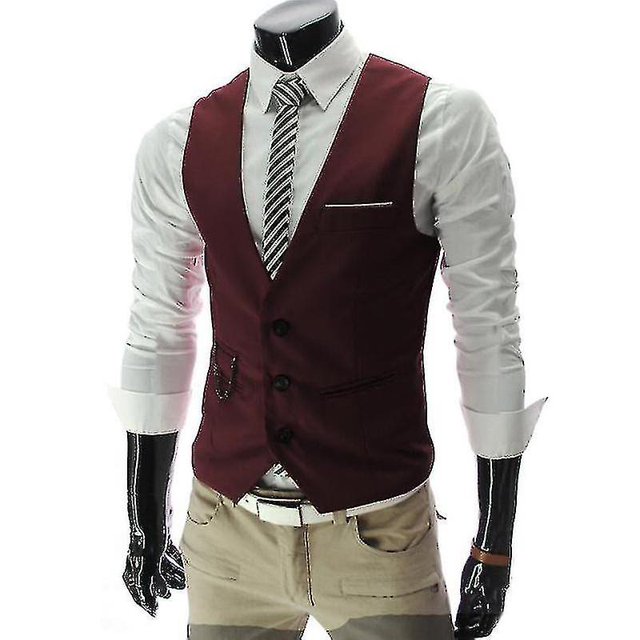 Chaleco de traje ajustado de negocios Peaky Blinder para hombre
