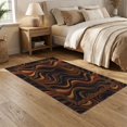 thumbnail image 2 of ODIKA Horizontal Fire Wave Molten Glowing Design for Guest Room, Lounge, Apartment, Non-Slip Low Profile, 2 of 7