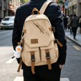 thumbnail image 3 of Large Capacity Minimalist Nylon Backpack Casual Trendy Travel Daypack for College Women Men, 3 of 5