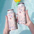thumbnail image 3 of 2 Pieces Can Cooler Sleeves Insulated Collapsible Beer Sleeve Flower Floral Soda Beer Can Covers for Birthday Party Wedding, 3 of 4