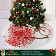 thumbnail image 2 of SKYSONIC Valentine's Day Heart Christmas Tree Skirt Home Decoration Large Round Christmas Tree Skirt for Holiday Party Home Christmas Day Ornaments 35.4 Inch, 2 of 6