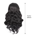 thumbnail image 3 of Conjunto de Peluca para Mujer onlyliua Cabello Rizado Longitud Media Color Negro Alambre de Alta Temperatura, 3 of 7