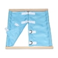 thumbnail image 1 of HILABEE Montessori Clothing Board Educational Early Learning Tool for Preschool Kids blue Security buckle, 1 of 9