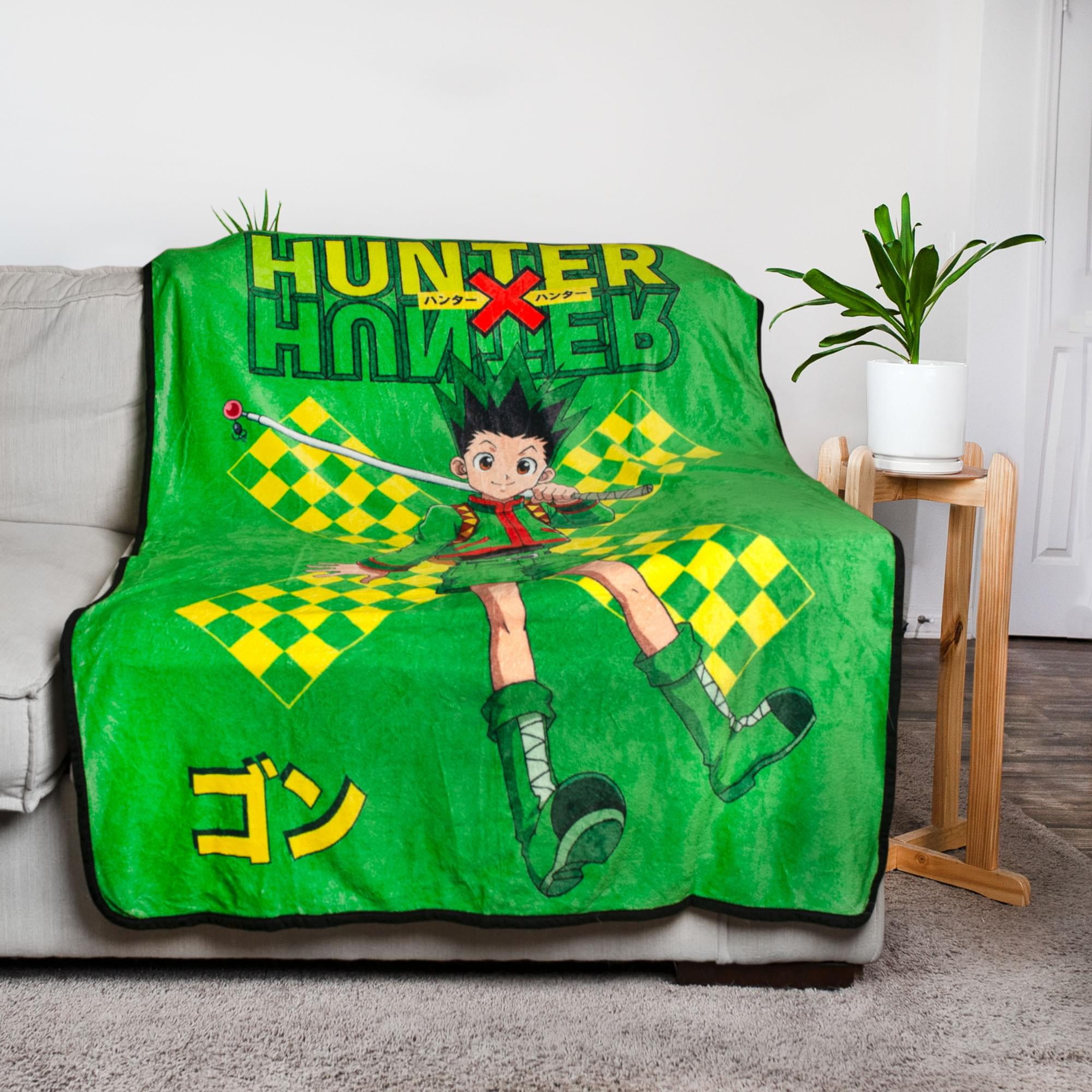  Hunter x Hunter Gon Freecss & Killua Throw Blanket 45 x 60  Official Hunter X Hunter Merch Super Soft Anime Throw Blanket : Sports &  Outdoors