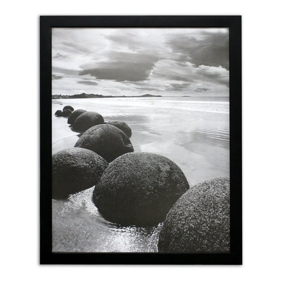Golden State Art 20x24 Wood Picture Frame with Real Glass, Black