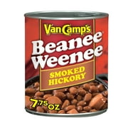 Van Camp's Smoked Hickory Beanee Weenee, 12g Protein Per Serving, Canned Food, 7.75 oz. Can