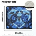 thumbnail image 2 of ZIATUBLES Washing Machine Top Dust Cover Washer and Dryer Top Protector Mat for Laundry Room Versatile Home Kitchen Decor Accessories, 24 x 19.7 Inch, Turtle Hibiscus Flower Love Heart, 2 of 7