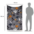 thumbnail image 2 of Cobija Manta Frazada Individual Juana Gallo Diseño de Halloween Ultra Ligera y Suave, 2 of 5