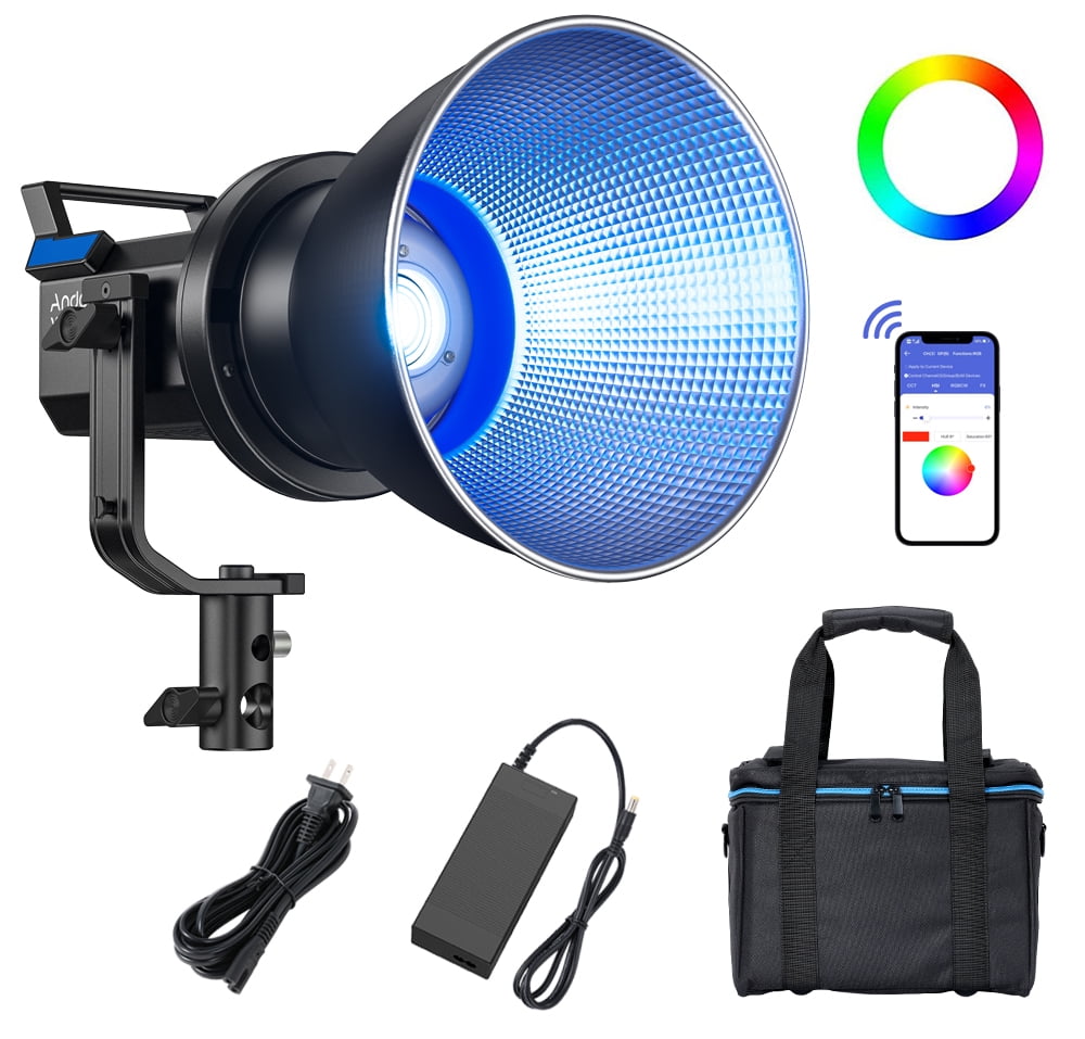 andoer portable rgb led video light cri 96