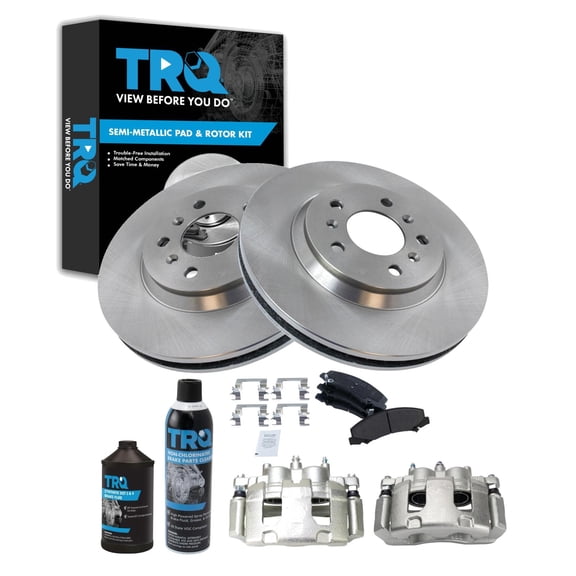 TRQ Front Brake Pad & Rotor Kit Semi-Metallic Fits 2006-2011 Buick Lucerne 2006-2013 Chevrolet Impala 2006-2007 Monte Carlo