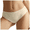 White, variant on Fulorrnie Mid Rise Women's Underwear Breathable Mesh Waistband Cotton Gusset Durable Polyamide for Everyday Comfort, Beige, S