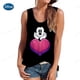 thumbnail image 4 of Camiseta sin mangas de mujer de Disney Mickey Mouse, camiseta sin mangas con cuello redondo, ropa informal de verano sin mangas para la calle, 4 of 4