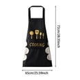 thumbnail image 2 of ZZHZGZ on Sale Kitchen Aprons with Pockets – Proof Cooking Apron with Hand Wiping Towels Adjustable Chef Aprons for & for Home Bbq Restaurant Café Use, 2 of 5