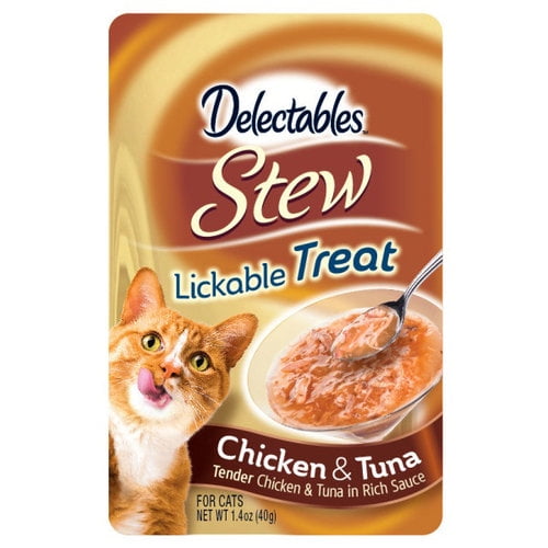 Hartz Delectables Bisque Lickable Senior Cat Treat, 1.4 oz, Chicken