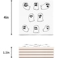 thumbnail image 3 of RYLABLUE Halloween Ghost Set of 6 Coaster for Drinks, Absorbent Ceramic Stone Coasters Cup Mat with Cork Base for Home Kitchen Room Coffee Table Bar Decor, 3 of 4
