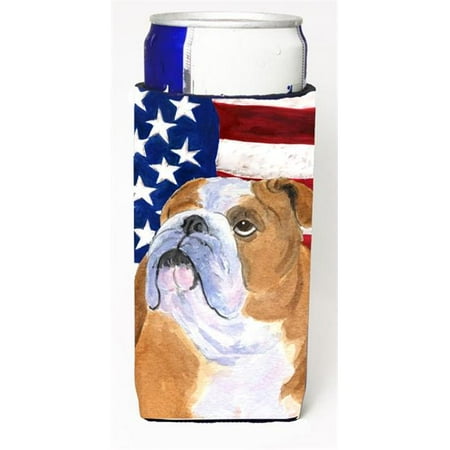 

Usa American Flag With Bulldog English Michelob Ultra s For Slim Cans - 12 oz.