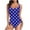 Blue Swimsuits for Women, variant on ylioge Womens Swimsuits One-Piece Tankinis Polka Dot Printed Bathing Suits Full-Coverage Push Up Drawstring High-Cut Swimwear Swimsuits