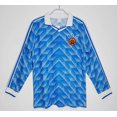thumbnail image 1 of Retro Long Sleeve Jersey Blue East German Football Uniform, 1 of 2