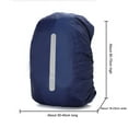 thumbnail image 2 of Dustproof Backpack Rain Cover For Outdoor Camping Hiking Sport Supplies (Dark Blue 60L), 2 of 8