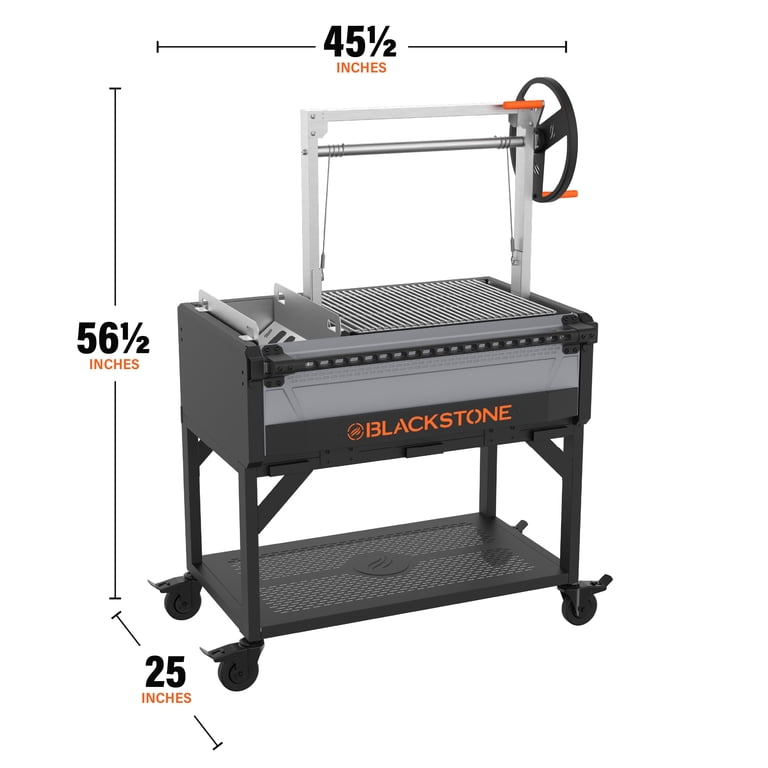 Blackstone Bronco Open Flame Grill with Soft Cover and Coal Rake Blackstone Bronco Open Flame Grill with Soft Cover and Coal Rake