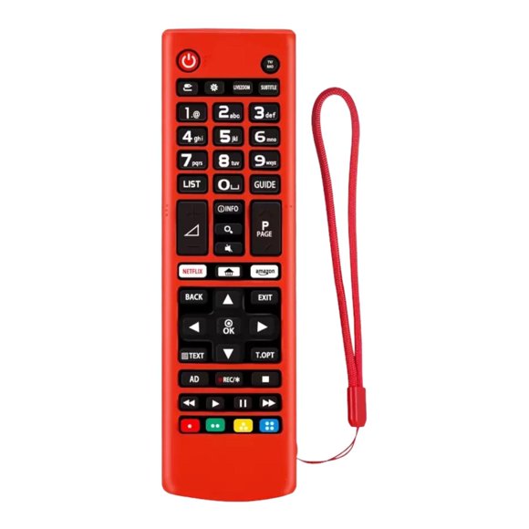 Funda De Silicon Universal Para Control Lg Smart Tv Rojo