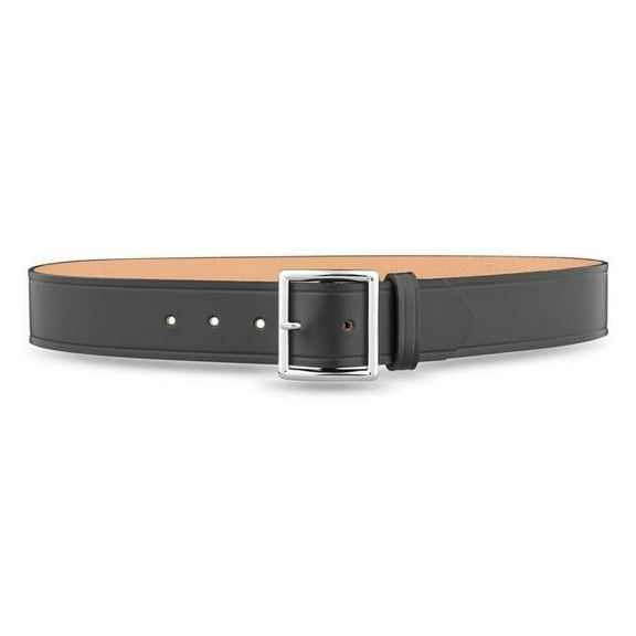 Dutyman 1.75 in. Plain Leather Garrison Belt with Nickel Buckle - 42 in.