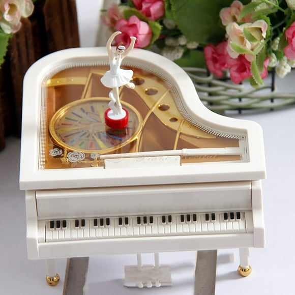 Boovnll Room Decor, Rotating Dancing Girl Piano Music Box Valentine's Day Birthday Gift, Home Decor, Bedroom Decor, Living Room Decor
