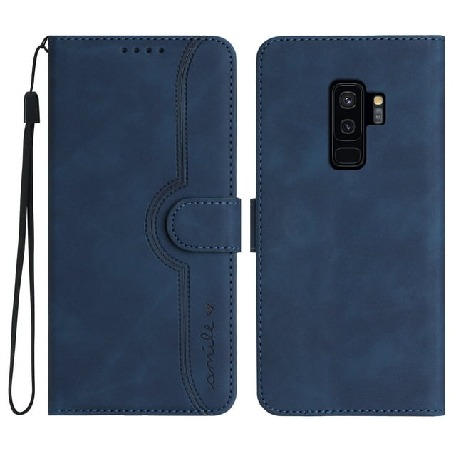 Compatible with Samsung Galaxy S9 Plus Case Premium PU Leather Wallet with Built-in Magnet Cover