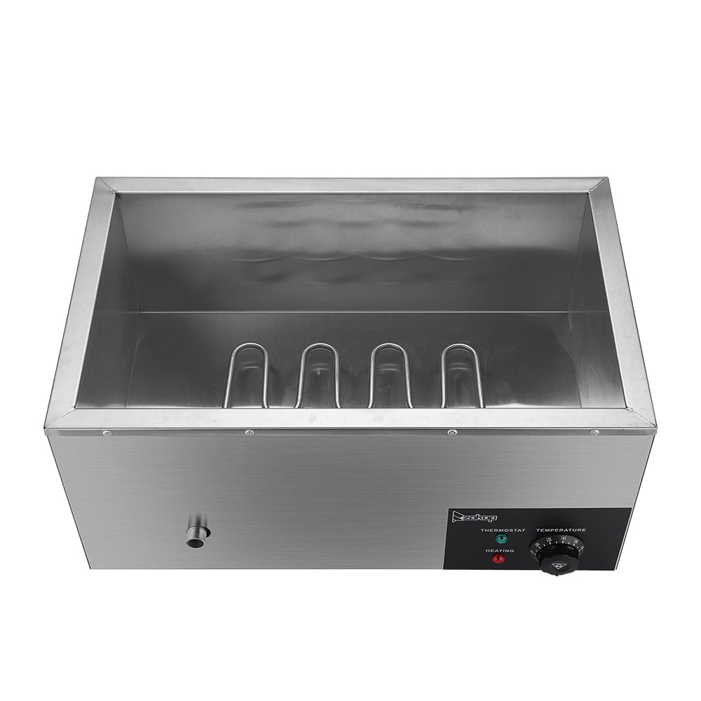 Ktaxon 4 Pan Commercial Food Warmer, Professional Stainless Steel Buffet  21.1 Quart Capacity for Catering and Restaurants