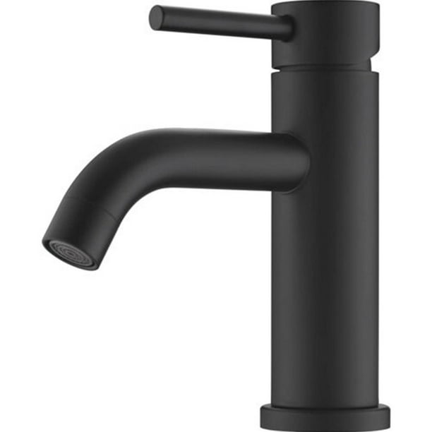 YaBelDa Matte Black Bathroom Sink Faucet Modern Basin Mixer Tap Single