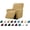 Tan, variant on SILKBUT Recliner Chair Covers,Lazy Boy Recliner Covers Stretch Reclining Covers 1 Piece Furniture Protector with Elastic Bottom for Dog,Kids-Tan