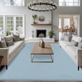 thumbnail image 4 of Light Blue Area Rugs 8x10 for Living Room, Farmhouse Solid Blue Color Modern Art Non Slip Washable Rug Runner, Low Pile Indoor Floor Carpet Mat Bathroom Rugs for Bedroom, Kids Room, 4 of 9
