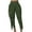 Army Green, variant on Women's Compression Yoga Pants Skinny High Waisted Leggings Fringed Bandage Soft 4 Way Stretch Sports Running Pants