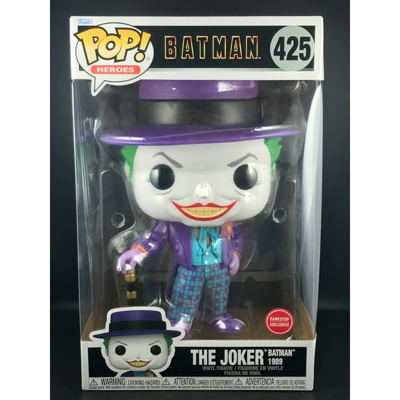 Funko Pop Movies #425 - Batman 1989 - 10-Inch The Joker (Jack Nicholson) (Gamestop Exclusive)