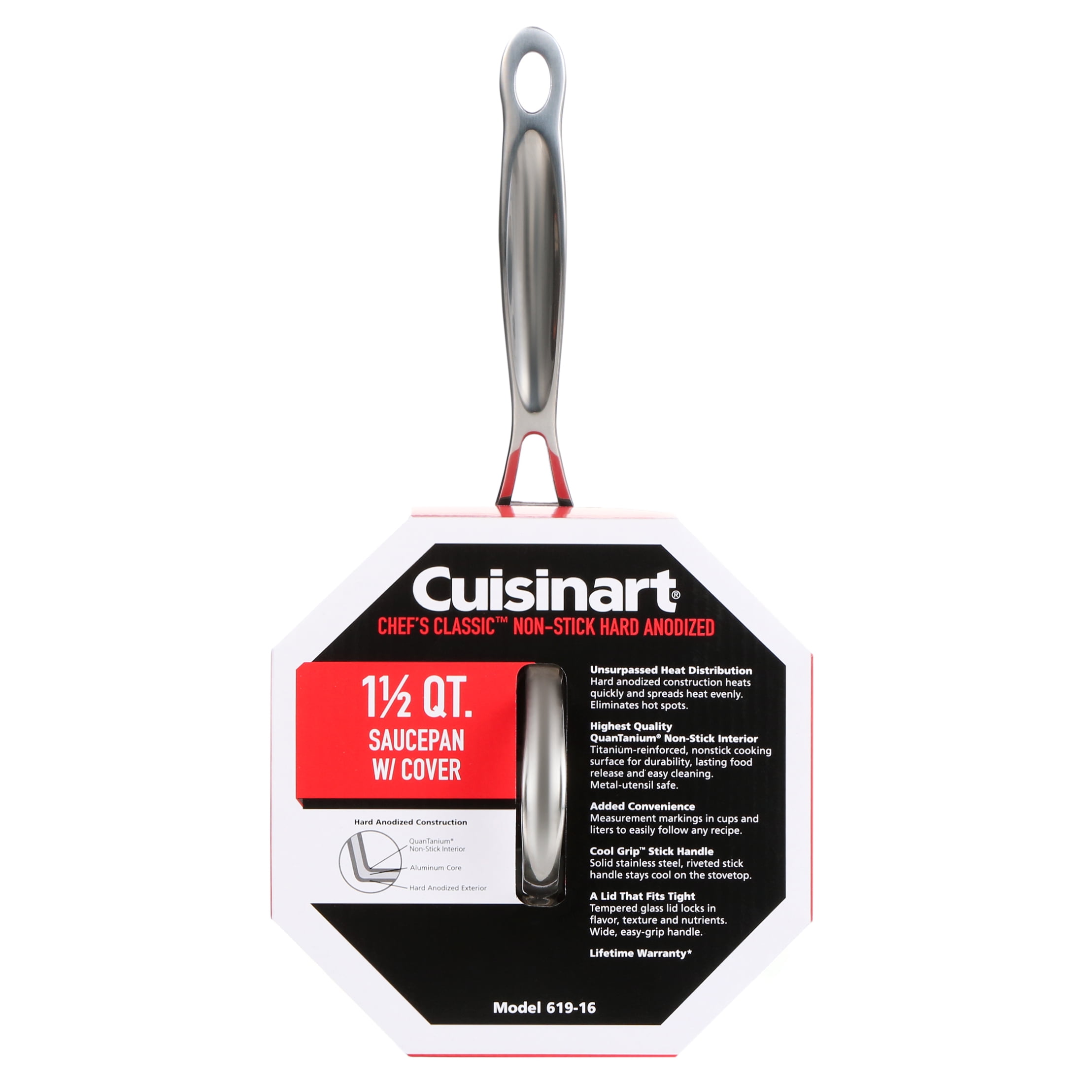 Cuisinart Model #719-16 Sauce Pan 1.5 Quart Stainless Steel NO Lid
