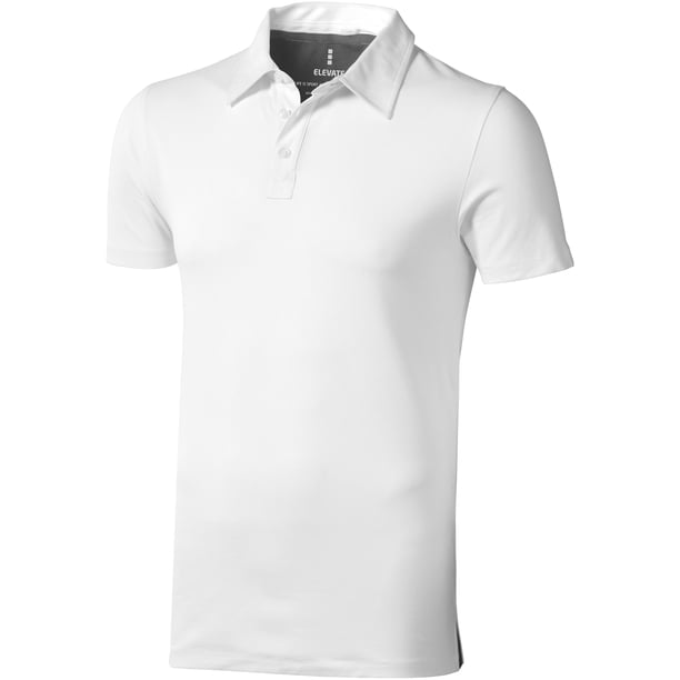 Elevate - Polo modelo Markham de manga corta para hombre (Blanco)