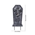 thumbnail image 6 of suore Halloween Outdoor Decor, Halloween RIP Graveyard Tombstones, Halloween Tombstones Outdoor Decorations for Graves Decorations with Metal Stakes for Cemetery Yard Lawn Party Decor, 6 of 6