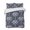 Dark blue, variant on Quilts Full Size Bedding Set, Pink Palm Tree Lightweight Quilted Comforter, Summer Botanical Tropical Tree Soft Reversible Bedspread Coverlet with Pillow Covers for All Season, 78" x 90"