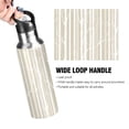 thumbnail image 4 of Insulated Stainless Steel Sports Water Bottle With Straw and Handle,Minimalist Nordic Style Ideal for Outdoor Use 1000 ml White Vertical Stripes, 4 of 7