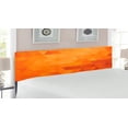 thumbnail image 2 of Orange Headboard, Triangle Mosaic Shapes and Patterns with Abstract Digital Pixel Like Effect Print, Upholstered Decorative Metal Bed Headboard with Memory Foam, King Size, Burnt Orange, by Ambesonne, 2 of 4