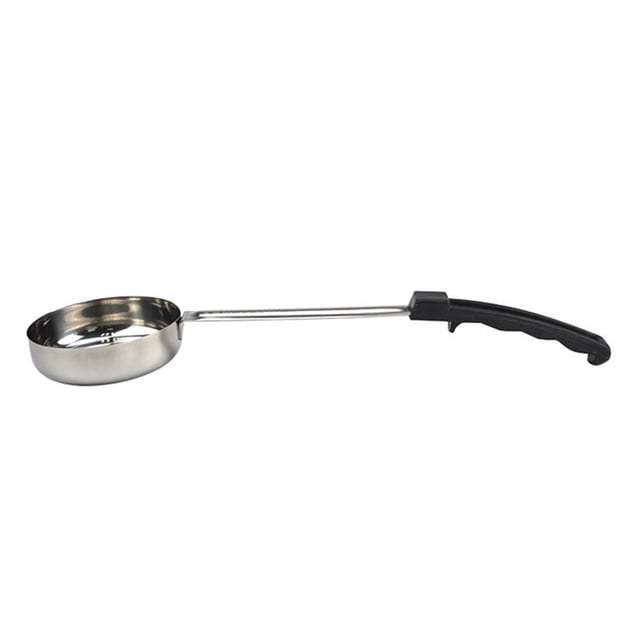 Wdftyju Cuchara de acero inoxidable Mango largo de goma Fondo plano Cucharón de salsa para untar pizza Wdftyju 5dp8na4dy0pa3zx2D04