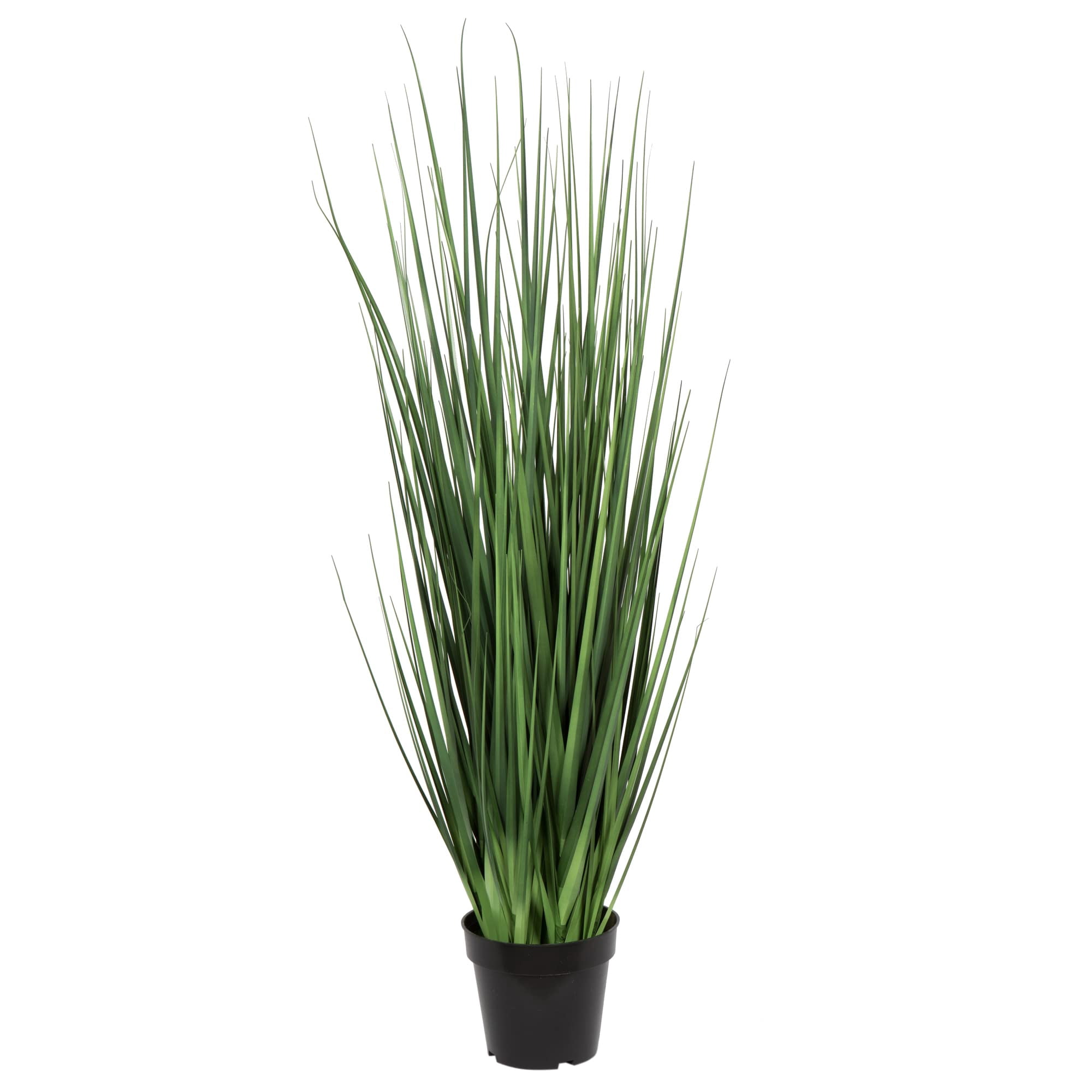 Pemberly Row Traditional 48" Artificial Potted Extra Full Green Grass