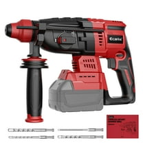 Cordless Rotary Hammer Drill Compatible with Milwaukee 18V Battery, Brushless SDS-Plus Hammer Drill with Safety Clutch for Concrete/Masonry, 1500 RPM, 4 Modes with 360°Auxiliary Handle