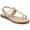 Champagne, variant on Womens Gerra T-Strap Toe Ring Flat Sandals