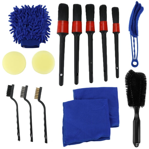 Limpiador De Ruedas De Coche, Kit De Cepillos Para Detalles, Portátil, 15 Piezas, Pelo Suave Para Ventilación De Aire De Salpicadero Automático Anggrek Otros