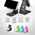thumbnail image 3 of Langgg Mobile Phone Stand Cellphone Desktop Holder Bracket Plastic Folding Adjustable Phone Rack, 3 of 8