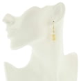 thumbnail image 3 of GlassOfVenice Murano Glass Ca D'Oro Barrel Earrings - Yellow Gold, 3 of 4