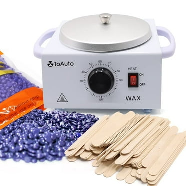 TOAUTO Wax Warmer Kit, Professinal Wax Heater Pot Machine with 300g Beans for Hair Removal 550ml