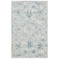 thumbnail image 2 of SAFAVIEH Micro-Loop Carl Floral Area Rug, Light Blue/Ivory, 11' x 15', 2 of 9